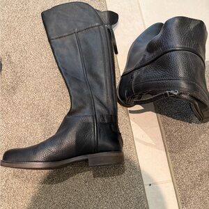 Franco Sarto Black Leather Boots